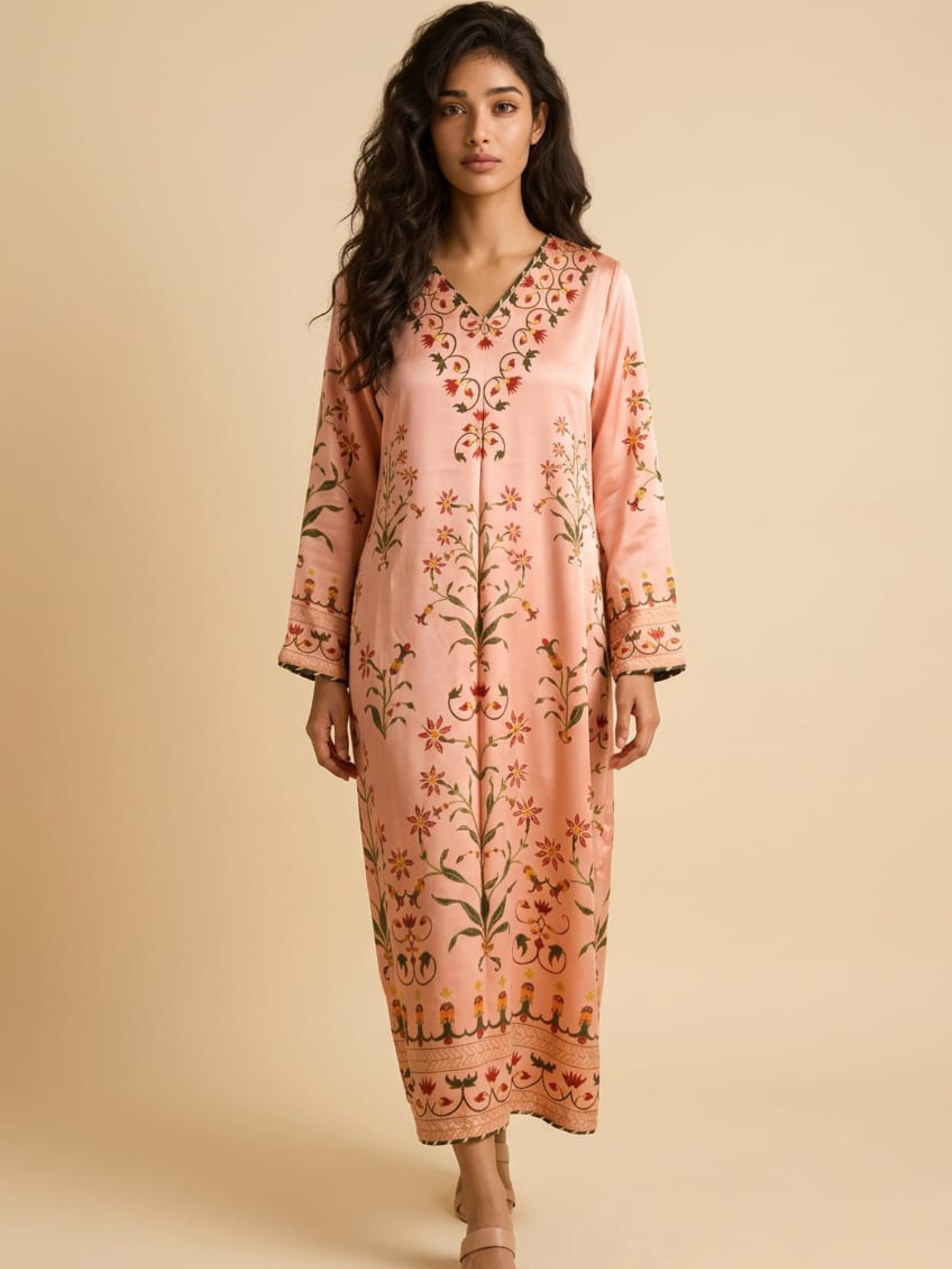 Artisan Digital Printed Silk Kaftan