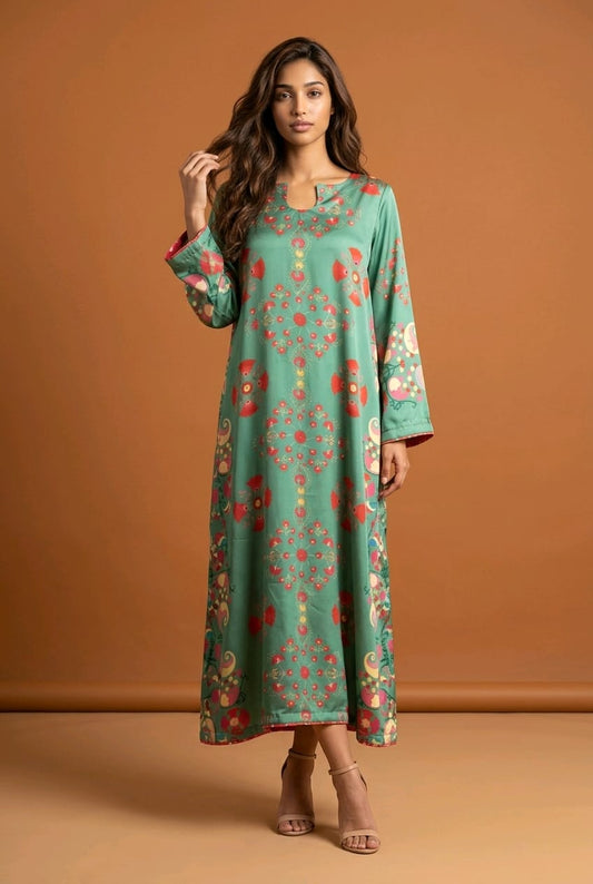 Schlicht & Trendy Digital Printed Kaftan